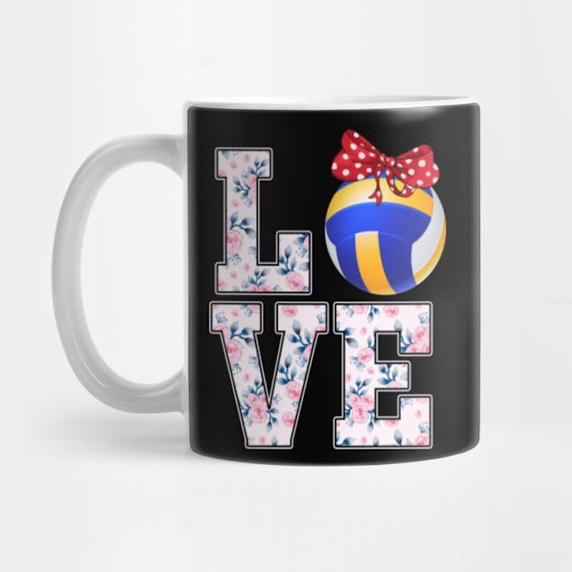 Summer Floral Love Volleyball by jrgmerschmann